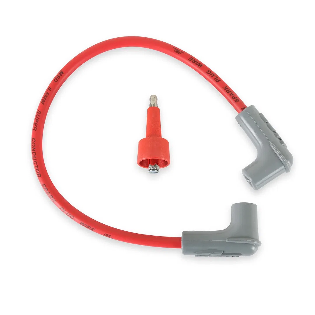 84039 – MSD CO. Ignition Coil Wire, 18 Inch Long 8-1/2 Millimeter Silicone and Synthetic 90 Degree HEI Style Boots He...